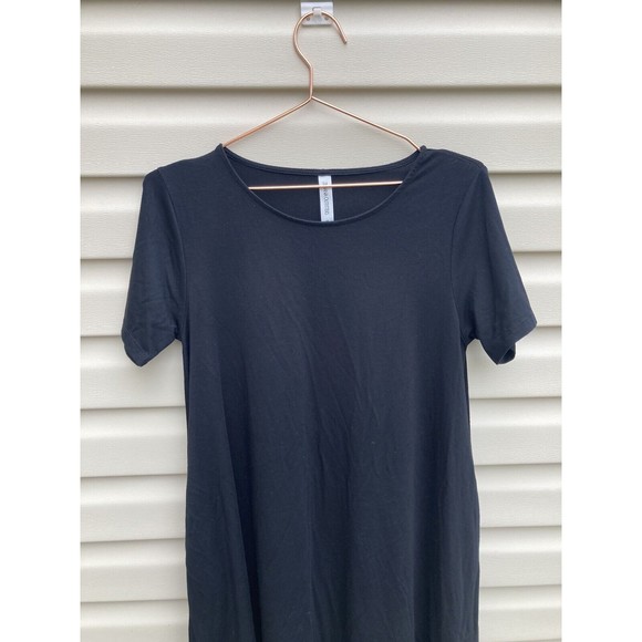 Zenana Women's Black Flared T-Shirt Midi Knee Length Dress with Side Pockets Med - Picture 10 of 10